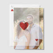 Vegas Casino Playing Card Wedding Vellum Uitnodigingen (Offset (Koppel))