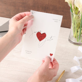 Vegas Casino Playing Card Wedding Vellum Uitnodigingen