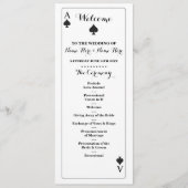 Vegas Casino Schoppen Trouwprogramma Programmakaart (Voorkant)