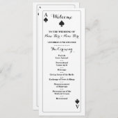 Vegas Casino Schoppen Trouwprogramma Programmakaart (Voorkant / Achterkant)