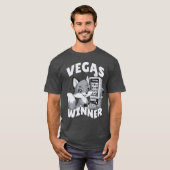Vegas Casino Slot Jackpot Winnaar Schattige Fox Ch T-shirt (Voorkant volledig)