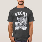 Vegas Casino Slot Jackpot Winnaar Schattige Fox Ch T-shirt (Voorkant)