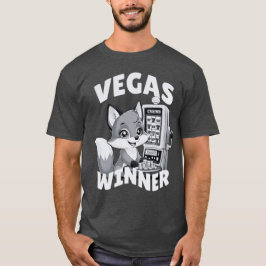 Vegas Casino Slot Jackpot Winnaar Schattige Fox Ch T-shirt