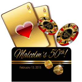 Vegas Casino Style Topper CONTACT ME 2 PERSONALIZE Staand Fotobeeldje