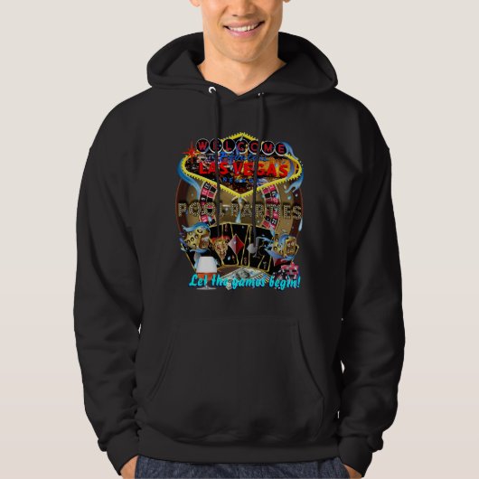 Vegas Casino Style Uitzicht notities Hoodie (Voorkant)