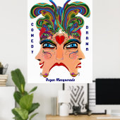Vegas Casino Style Uitzicht notities Poster (Thuiskantoor)