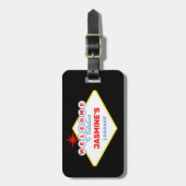 Vegas Casino Thema Bagagelabel (Voorkant verticaal)