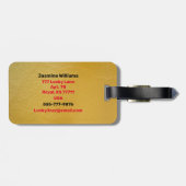 Vegas Casino Thema Bagagelabel (Achterkant horizontaal)