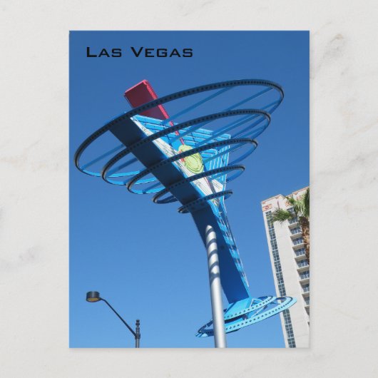 Vegas Coctail Briefkaart (Voorkant)