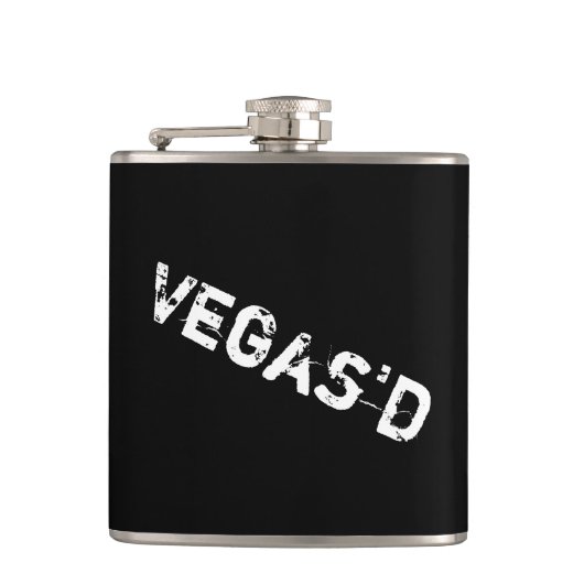 Vegas D Vinyl Wrapped Flask Heupfles (Voorkant)