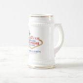 Vegas Destination Wedding Commemorative Stein Bierpul (Voorkant rechts)