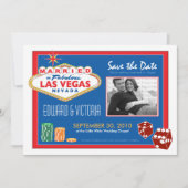 Vegas Destination Wedding sparen de Uitnodiging va (Voorkant)