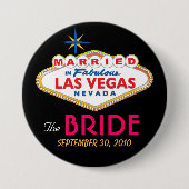 Vegas Destination Wedding the BRIDE button (Voorkant)