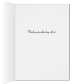 Vegas Destiny Blue Glitter Foto Bedankt Opmerking (Binnen (Rechts))