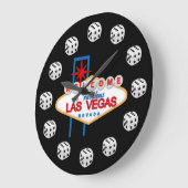 Vegas Dice Gambling Fun wall klok (Hoek)
