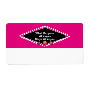 Vegas Dice Name Tag Etiket