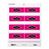 Vegas Dice Name Tag Etiket (Full Sheet)