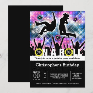 Vegas disco gokken thema party club scene kaart