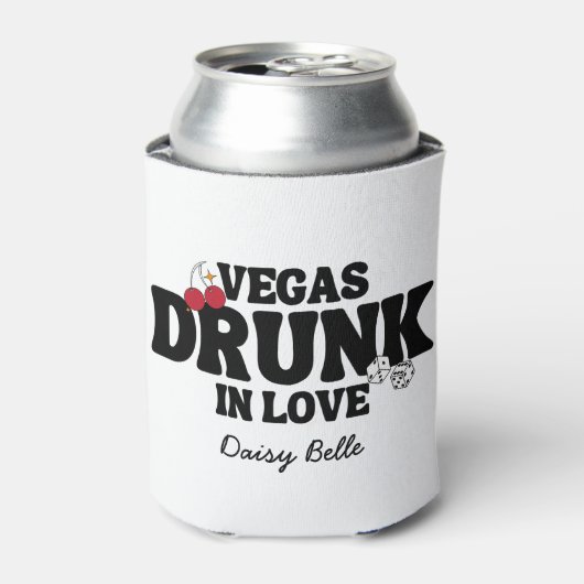 Vegas Drink in liefde Bachelorette Blikjeskoeler (Blikje Voorkant)