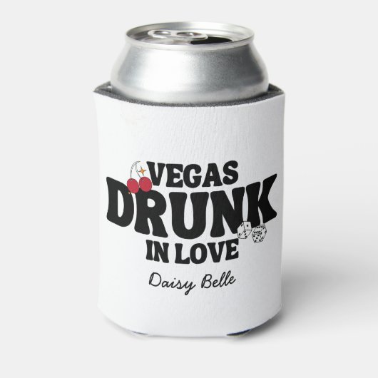Vegas Drink in liefde Bachelorette Blikjeskoeler (Blikje Achterkant)
