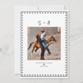 Vegas Elopement  Royal Flush Casino Wedding Kaart (Achterkant)