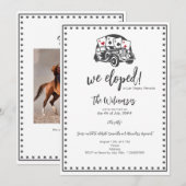 Vegas Elopement  Royal Flush Casino Wedding Kaart (Voorkant / Achterkant)