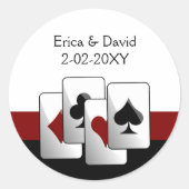 Vegas-envelop Ronde Sticker (Voorkant)