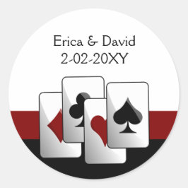 Vegas-envelop Ronde Sticker