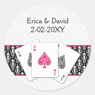 Vegas-envelop Ronde Sticker