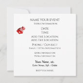 Vegas Feest - Casino / Poker Uitnodiging (Achterkant)