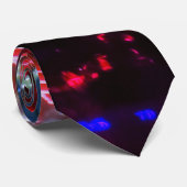 Vegas Flamingo night lights Neck Tie Stropdas (Opgerold)