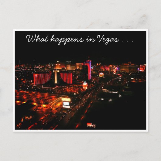 vegas gebeurt briefkaart (Voorkant)