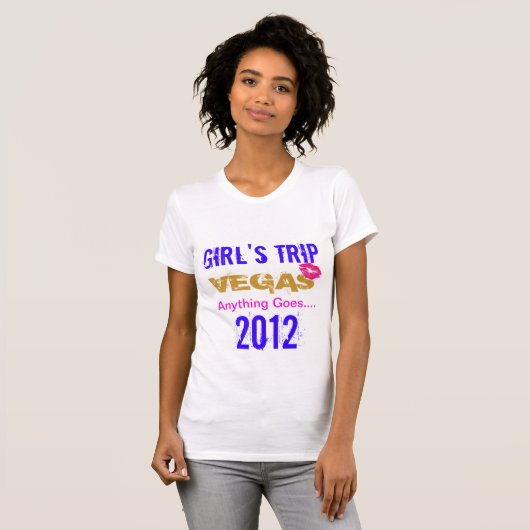 Vegas Girl's Trip T-shirt (Voorkant volledig)