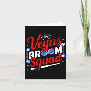 Vegas Groom Squad Vegas vrijgezellenfeest getrouwd Kaart
