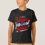Vegas Groom Squad Vegas vrijgezellenfeest getrouwd T-shirt<br><div class="desc">Vegas Groom Squad Vegas vrijgezellenfeest getrouwd in Las Vegas</div>