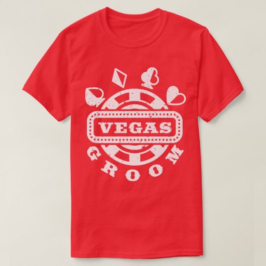 Vegas Groom Squad Vegas Wedding T-shirt (Design voorkant)