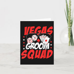 Vegas Groom Squad Wedding Bachelor Party Kaart