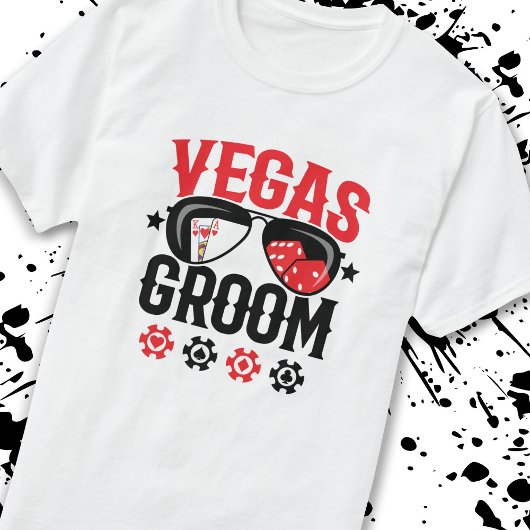 Vegas Huwelijk - Bruidegom - Vegas Bachelorfeest P T-shirt