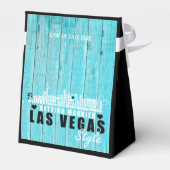 Vegas Huwelijkscadeau Ideeën - Zwart Hout Bedankdoosjes (Achterkant)