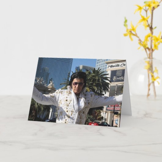 VEGAS IMPERSONATOR FUNNOR VADERDAG KING KAART (Gele Bloem)