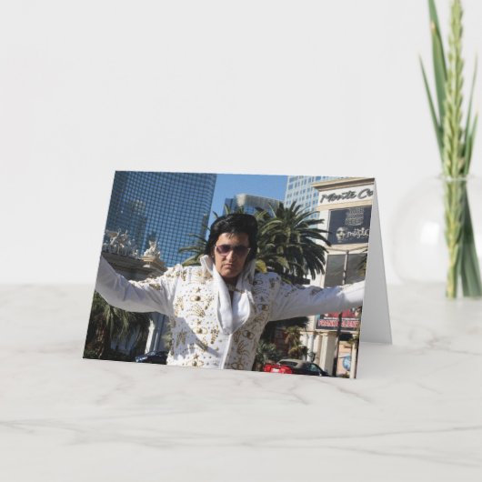 VEGAS IMPERSONATOR FUNNOR VADERDAG KING KAART (Voorkant)