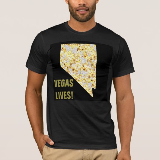 VEGAS LEEFT! T-SHIRT (Voorkant)