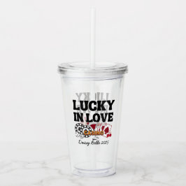 Vegas Lucky in Love Bachelorette Acryl Drinkbeker