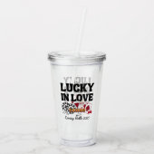 Vegas Lucky in Love Bachelorette Acryl Drinkbeker (Achterkant)