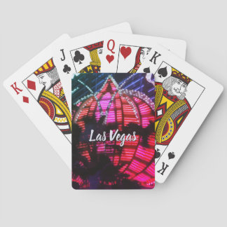 Vegas-nachtlichten Spaarkaarten Pokerkaarten