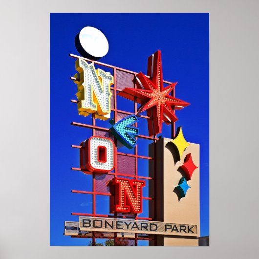 Vegas Neon Boneyard Poster (Voorkant)