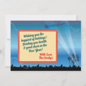 Vegas Neon Sign Kerstkaarten Kaart (Achterkant)