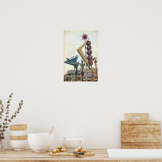  Vegas Neon Sign Poster (Keuken)