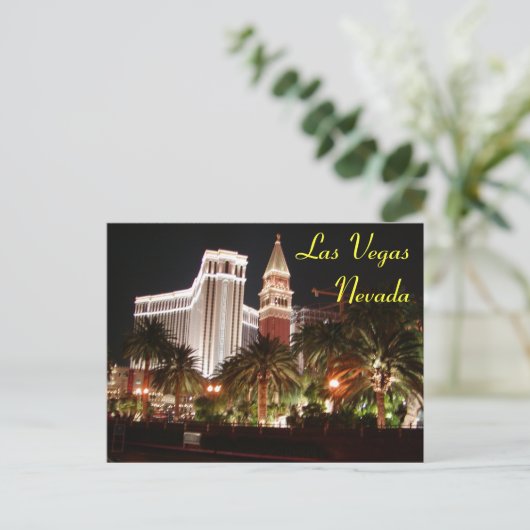 Vegas Nights Briefkaart (Staand voorkant)