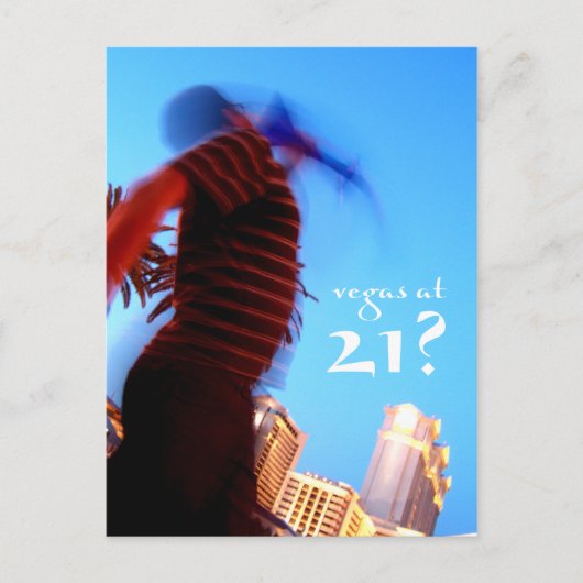 vegas op 21 - jarige uitnodigingen (Voorkant)